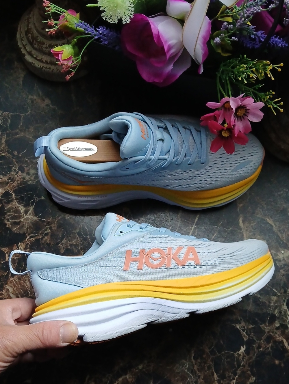 Hoka One Bondi 8 Comfort/Lifestyle Medical Field Shoes Size 7.5D Wide for Women - Picture 5 of 12